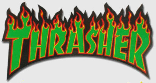 Thrasher Skateboard Magazine Flame Logo Sticker