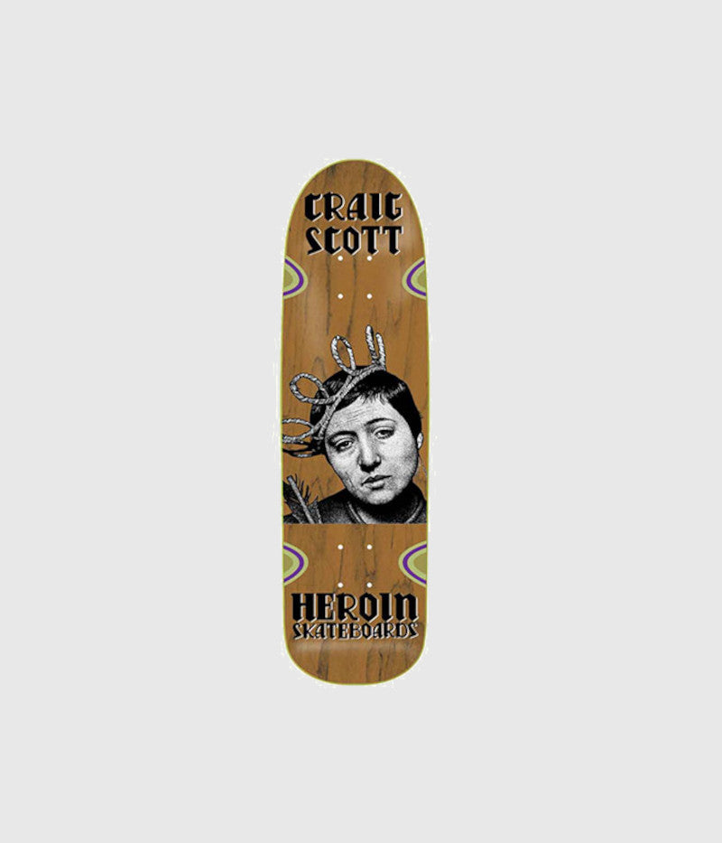 Heroin Skateboards Craig Questions Joan Deck 9.5"