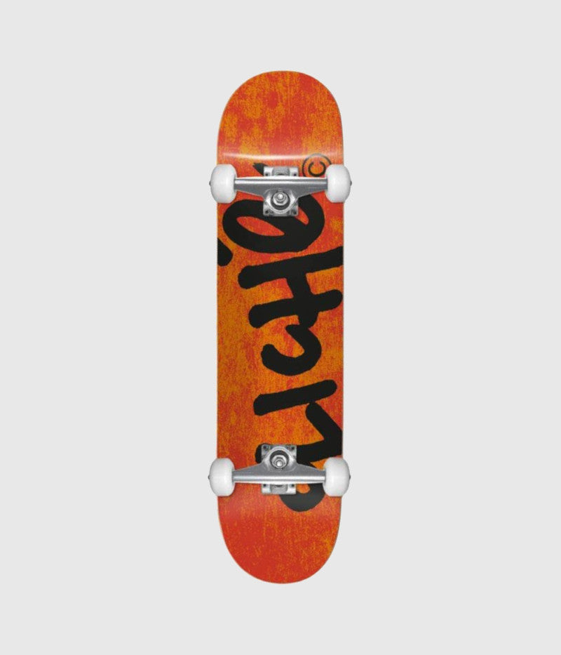 Cliché Skateboards Handwritten Orange Youth Complete 7.375"