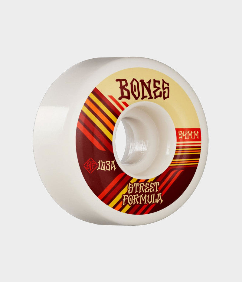 Bones Wheels STF Retros 103A V4 Wide White 54 MM