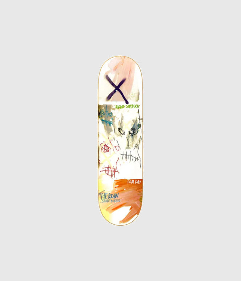 Heroin Skateboards Tom Day Painted Deck 8.625"