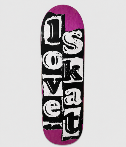 Lovenskate 'LOGO' Skateboard Deck 8.475"