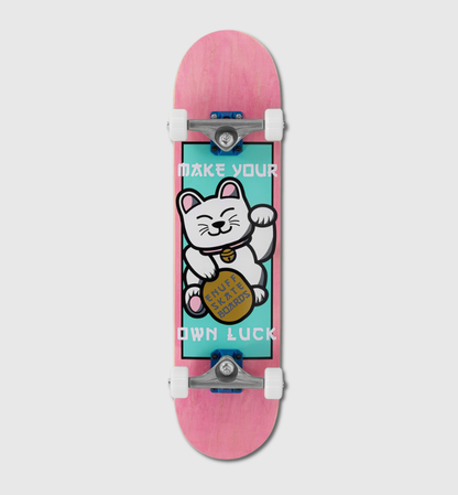 Enuff Lucky Cat MINI Complete Skateboard Pink 7.25"