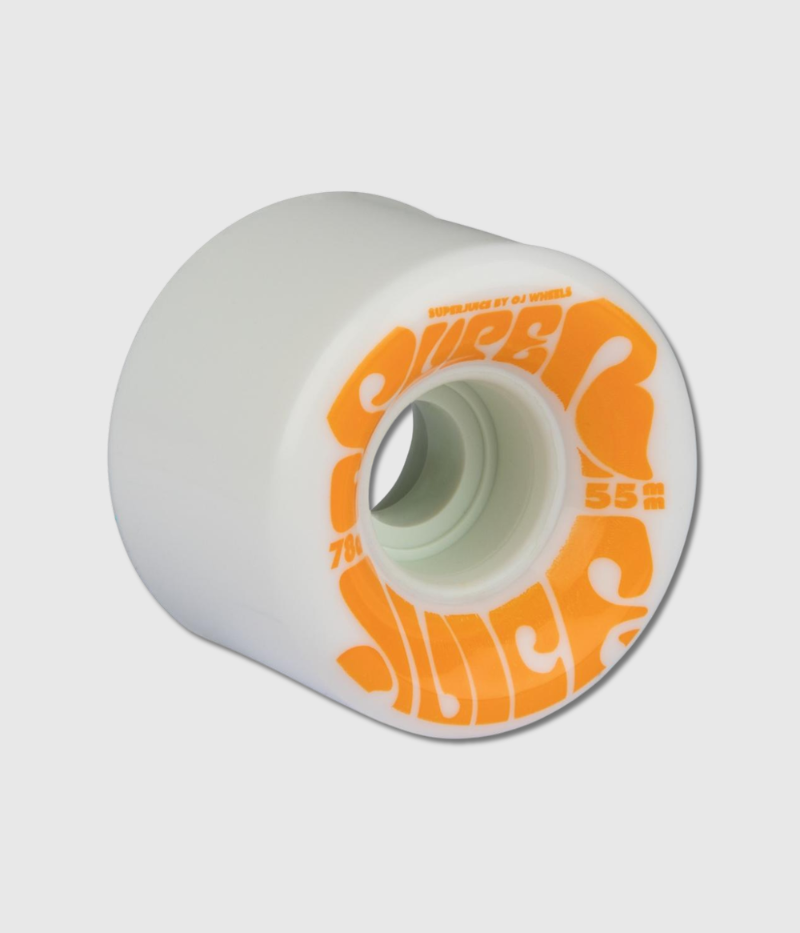 OJ Mini Super Juice White 78a Soft Skateboard Wheels 55 MM