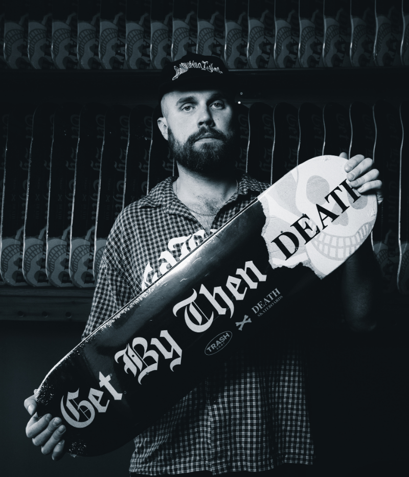 Trash Boat x Death Skateboards 'GBTD' Skateboard Deck 8"