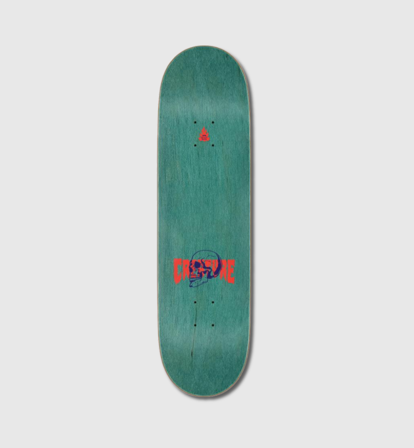 Creature Birch Spiral Skull Skateboard Deck 8.53"