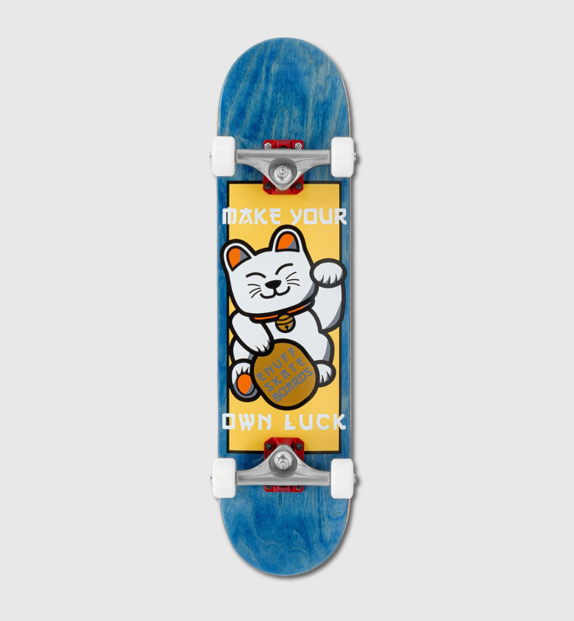 Enuff Lucky Cat MINI Complete Skateboard Blue 7.25"