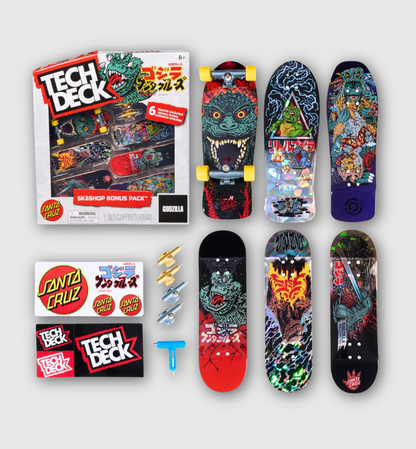 Tech Deck Godzilla x Santa Cruz Sk8shop Bonus Pack