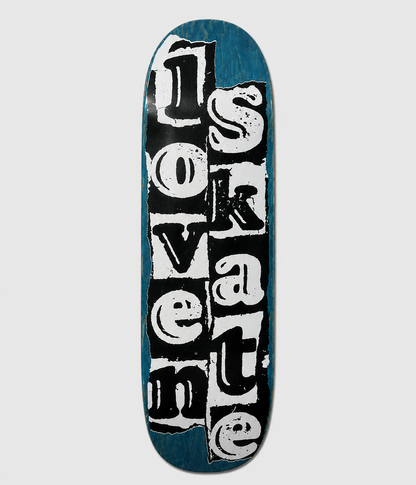 Lovenskate 'LOGO' Skateboard Deck G8 Shape 9"