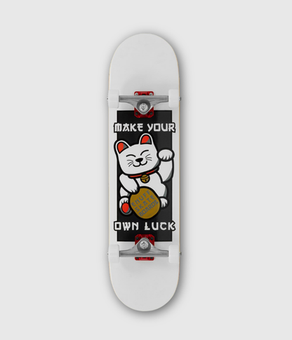 Enuff Lucky Cat Complete Skateboard White 8"