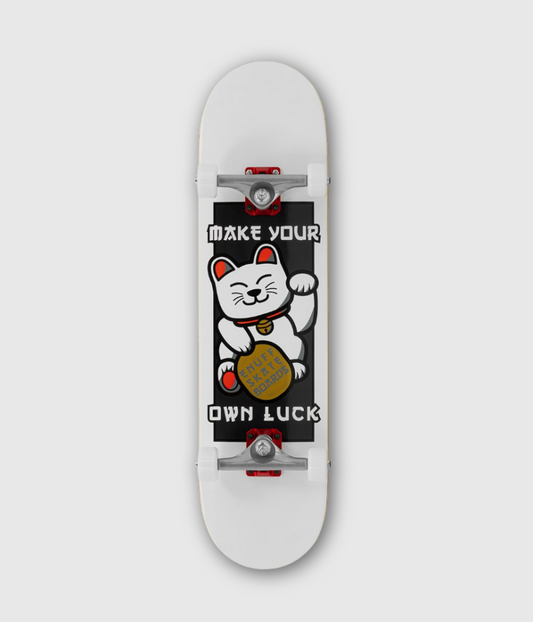 Enuff Lucky Cat Complete Skateboard White 8"