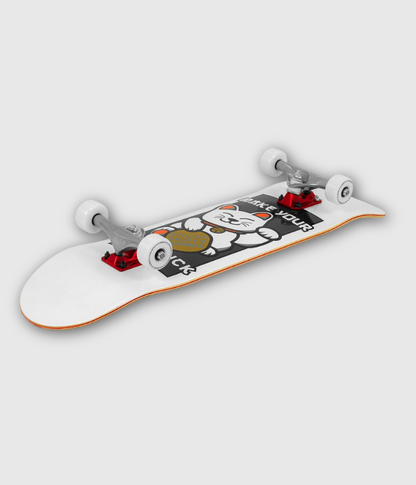 Enuff Lucky Cat Complete Skateboard White 8"