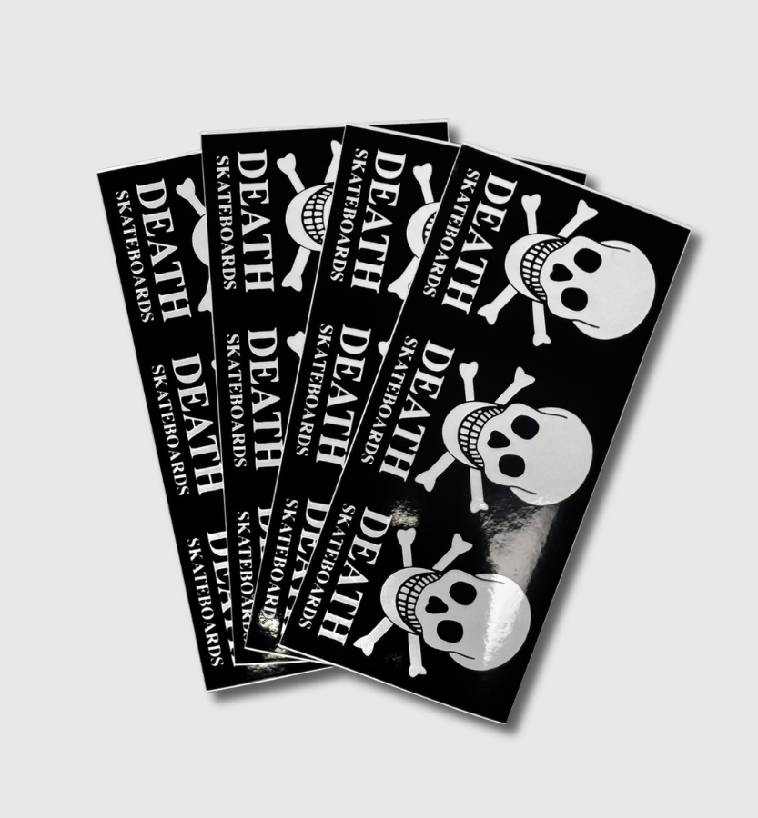 Death Skateboards Triple Skull Sticker