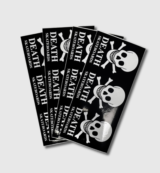 Death Skateboards Triple Skull Sticker