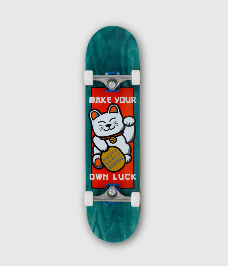 Enuff Lucky Cat Complete Skateboard Green 8"