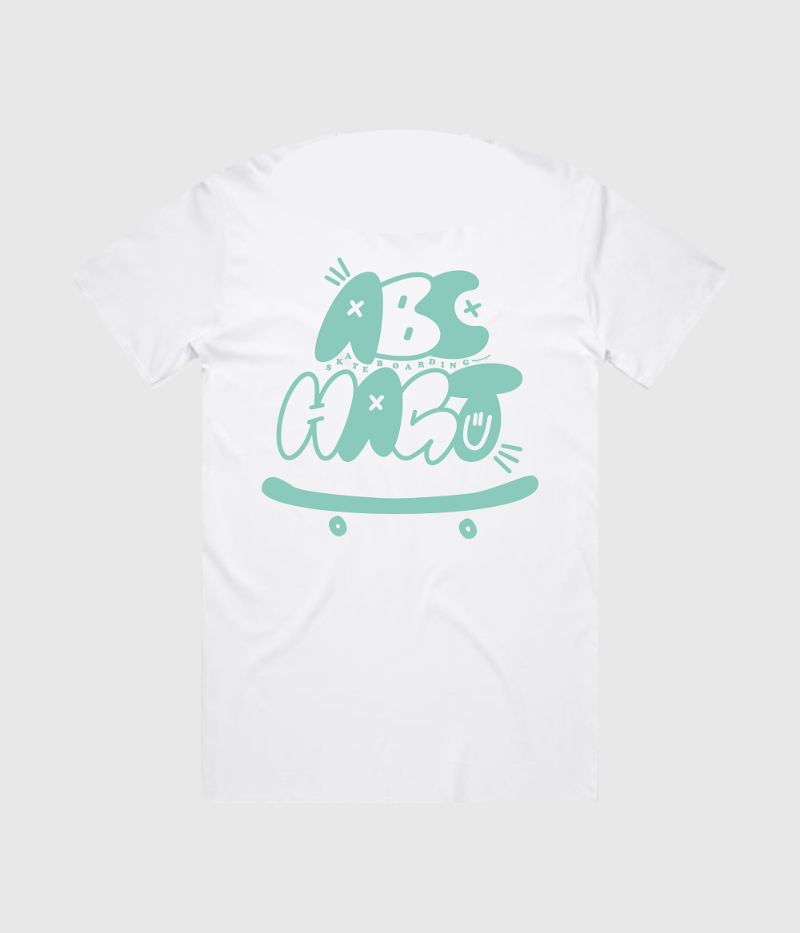 Have A Gd Trip x ABC Skateboarding Skate T-Shirt White