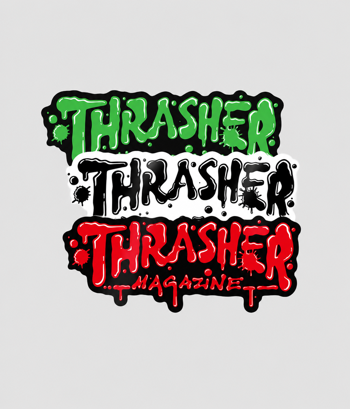 Thrasher Skateboard Magazine Wet Paint Sticker 6"