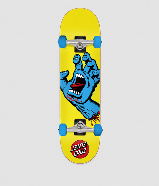 Santa Cruz Screaming Hand Yellow Complete Skateboard 7.75"