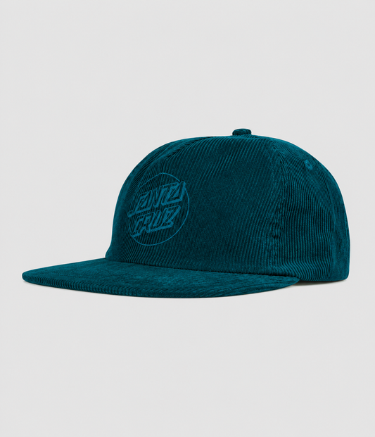 Santa Cruz Opus Dot Snapback Teal Cord