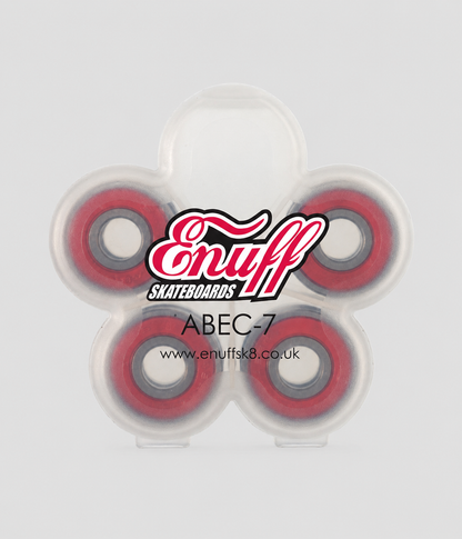 Enuff ABEC 7 Skateboard Bearings Red