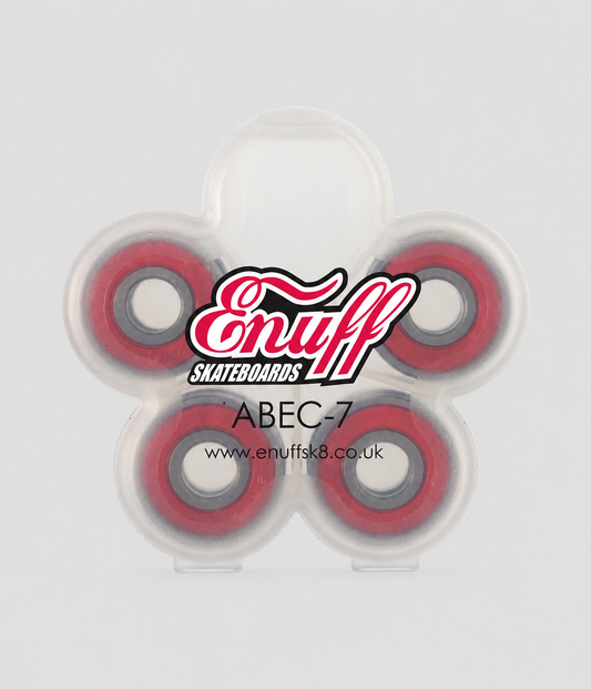 Enuff ABEC 7 Skateboard Bearings Red