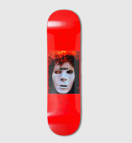 Hockey No Manners with Mask graphic Deck in Red 