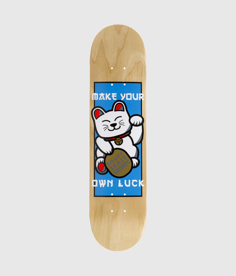 Enuff Lucky Cat Skateboard Deck Natural 7.75"