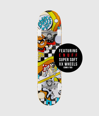 Enuff Meltworld Complete Skateboard Confused 7.75"