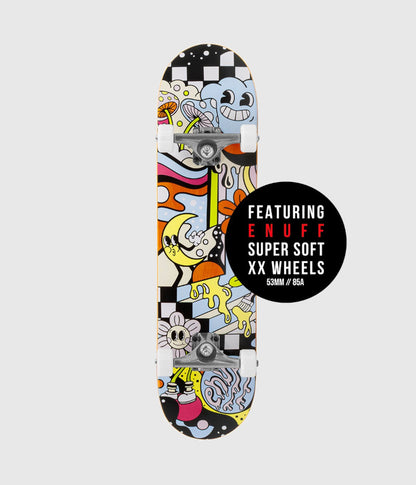 Enuff Meltworld Complete Skateboard Dazed 7.75"