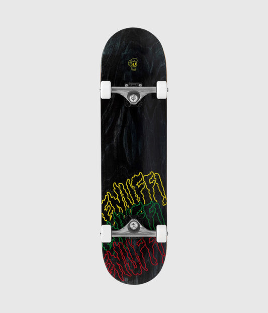 Enuff Three Tier Reloaded Complete Skateboard Black 8"