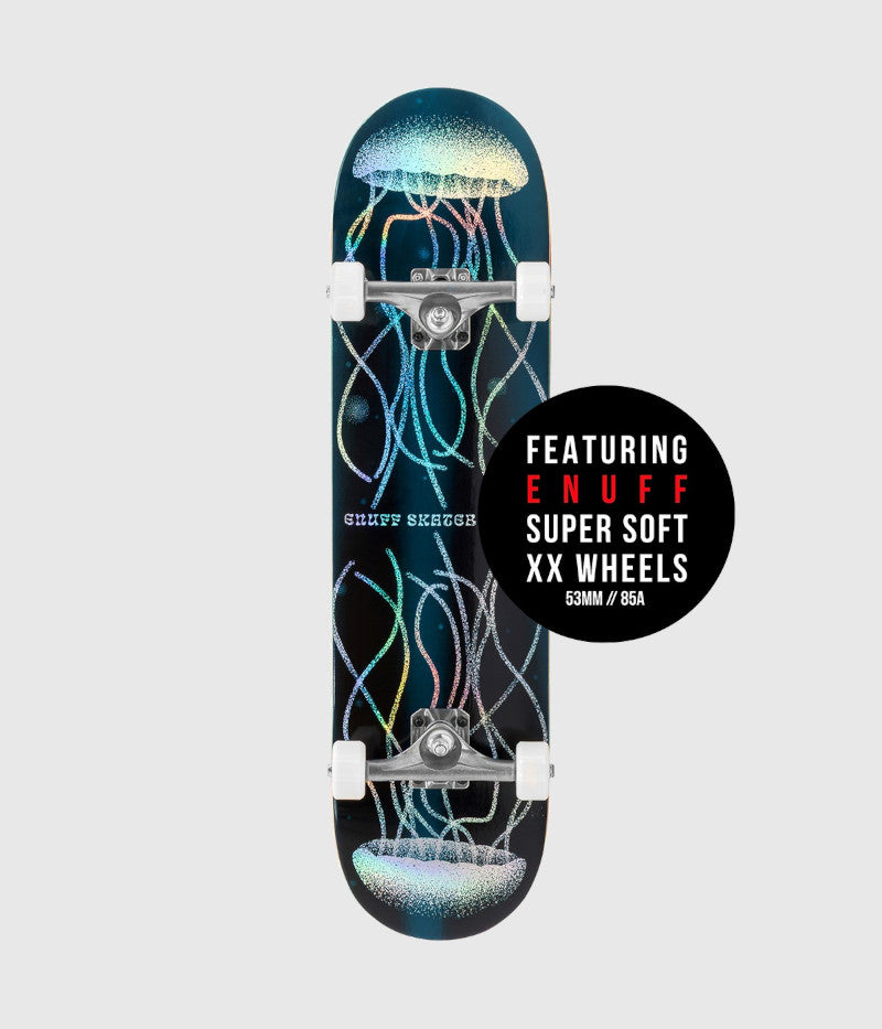 Enuff  Abyss Hologram Complete Skateboard Jellyfish 8"