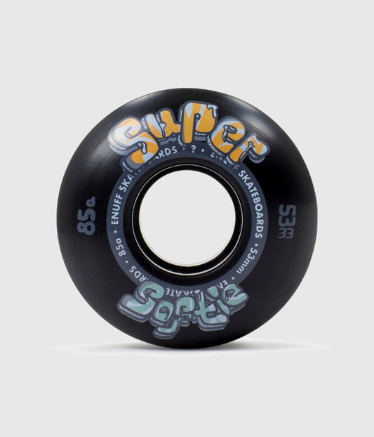 Enuff Super Softie 85a Skateboard Wheels Black 53mm