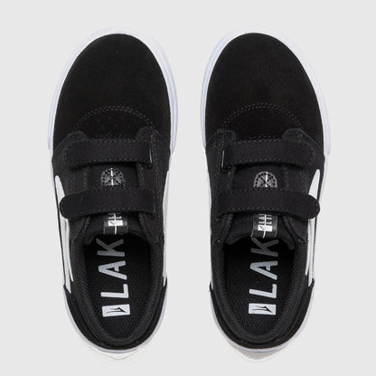 Lakai Griffin Kids Skate Shoes Black/white Suede