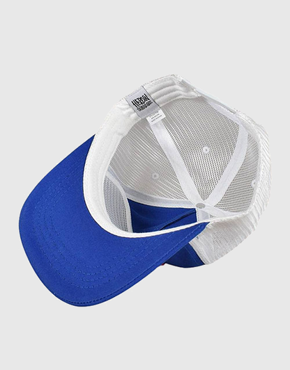 Heroin Skateboards Certified Egg Head Trucker Cap - Blue/White