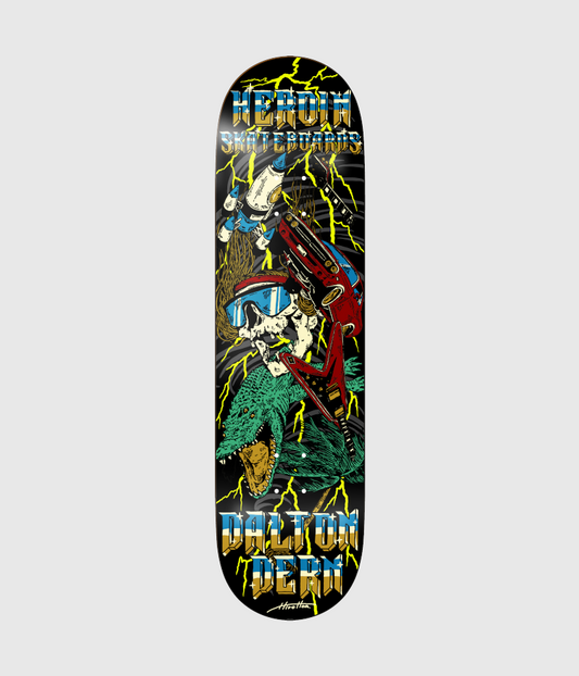 Heroin Skateboards Dalton Dern Skeleton Skateboard Deck 8.5"