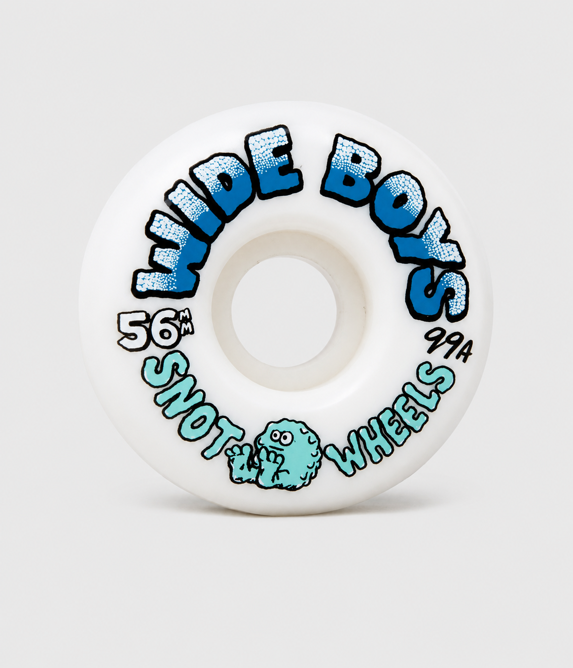 Snot Wheels Wide Boys 99A Skateboard Wheels White 56mm