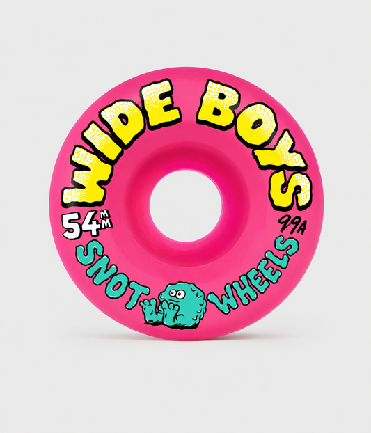 Snot Wheels Wide Boys 99A Skateboard Wheels Hot Pink 54mm