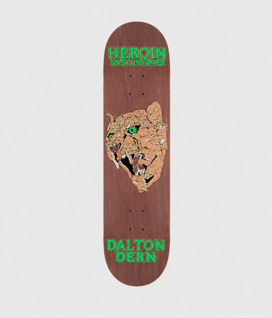 Heroin Skateboards Dalton Dern Panther Skateboard Deck 8.5"