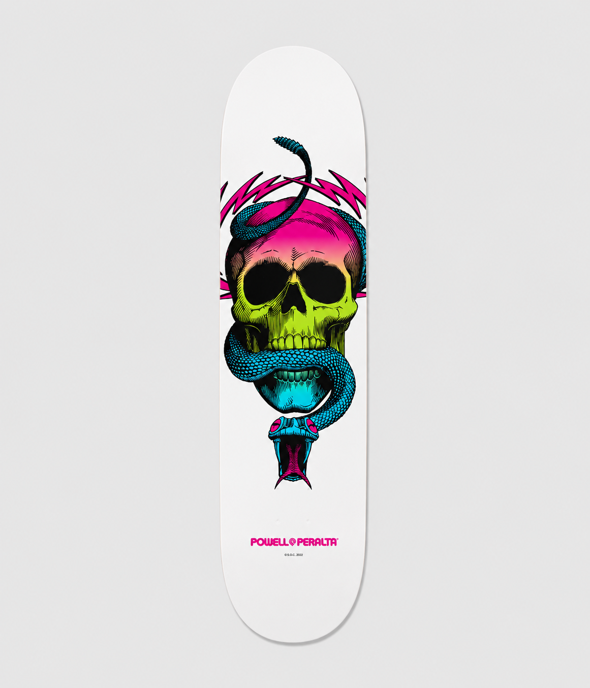 Powell Peralta McGill Skull & Snake White Skateboard Deck 8.5"