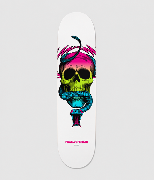 Powell Peralta McGill Skull & Snake White Skateboard Deck 8.5"
