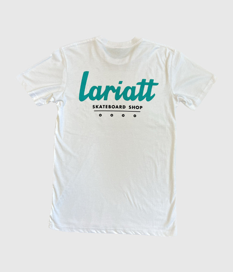 Lariatt Classic Youth Skate Tee White