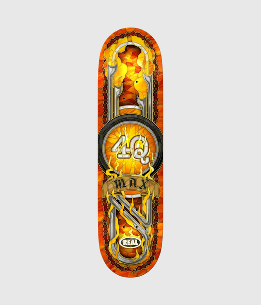 Real Skateboards Max Schaff 4Q Cathedral Skateboard Deck 8.5"