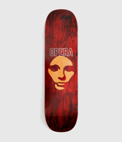Opera Die Cut Mask EX7 Skateboard Deck Red 8.5"