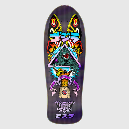 Santa Cruz Godzilla Mothra Natas Skateboard Deck 10.538"
