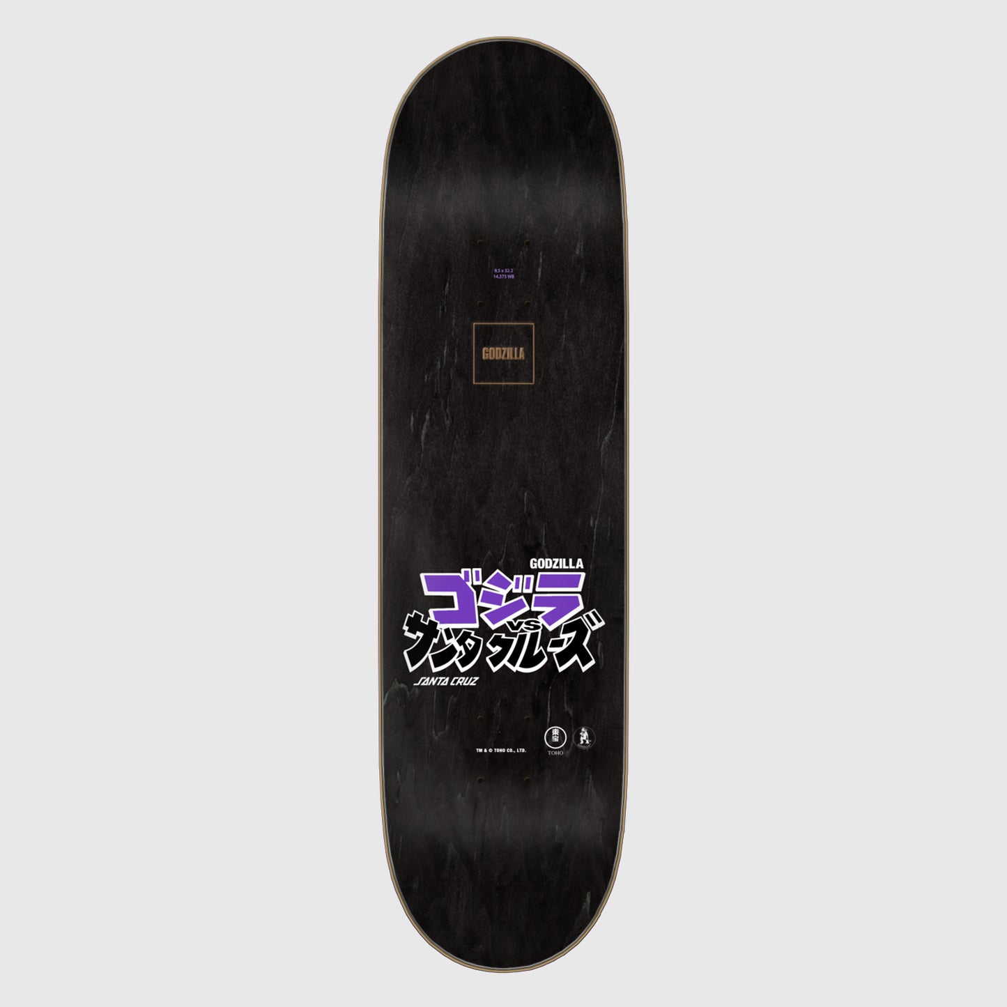 Santa Cruz Godzilla Shin Knox Firepit Skateboard Deck 8.5"