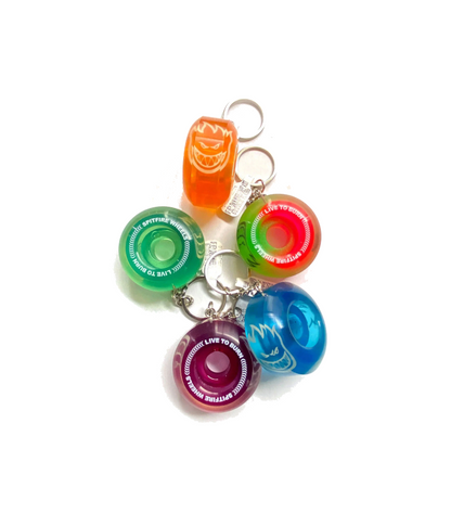 Spitfire Wheels Key chain Clear Blue