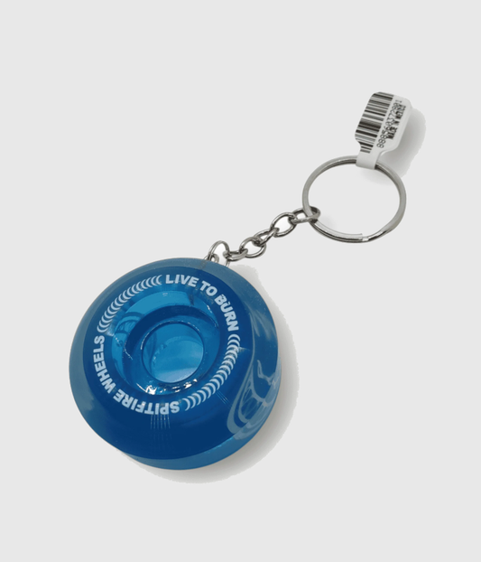 Spitfire Wheels Key chain Clear Blue