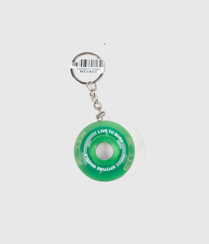 Spitfire Wheels Key chain Clear Green