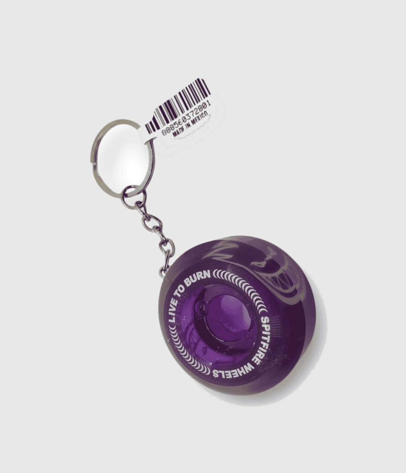 Spitfire Wheels Key chain Clear Purple