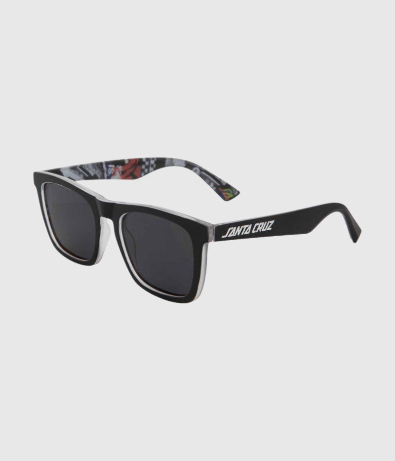 Santa Cruz Strip Sunglasses Black Collage
